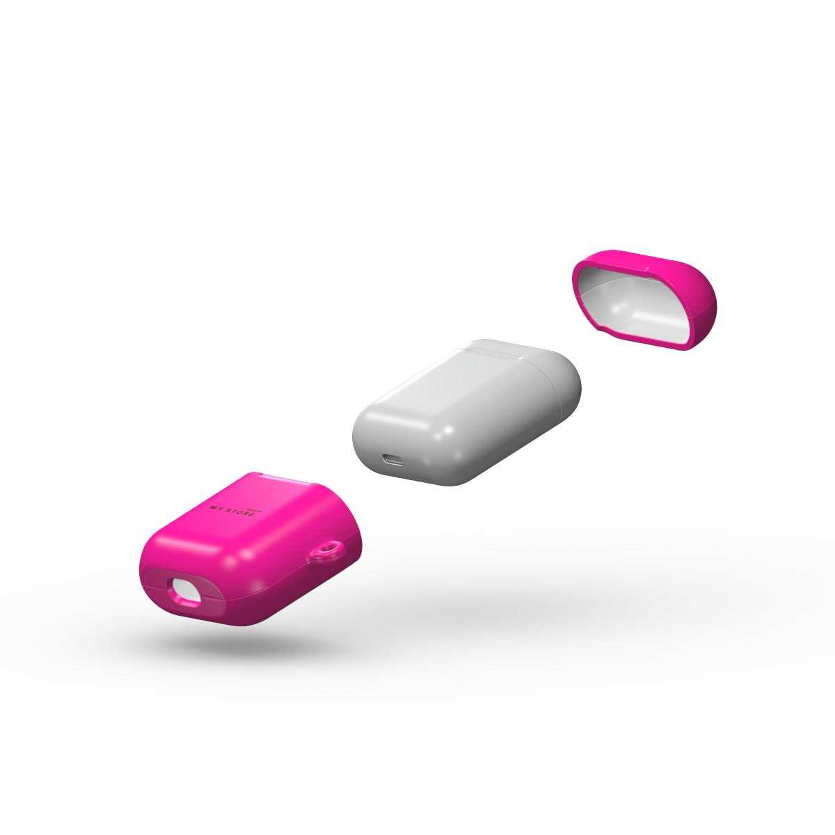 Pink Apple AirPods 1 / 2 Tough Case